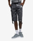 Men's Puller Cargo Shorts with Adjustable Belt, 2 Piece Set