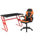 Фото #6 товара Gaming Desk And Racing Chair Set With Cup Holder And Headphone Hook