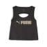 Фото #1 товара Puma Fit Skimmer Sccop Neck Training Athletic Tank Top Womens Black Casual Athl