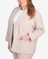 Фото #4 товара Plus Size St.Moritz Quilted Chenille Corduroy Jacket