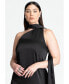 ფოტო #1 პროდუქტის Plus Size Scarf Neck Maxi Dress