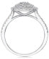 ფოტო #3 პროდუქტის Diamond Multi-Layer Square Halo Engagement Ring (1 ct. t.w.) in 14k White Gold