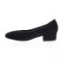 Фото #3 товара David Tate Proud Womens Black Narrow Nubuck Slip On Pumps Heels Shoes