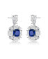 ფოტო #3 პროდუქტის White Gold Plated Cubic Zirconia Accent Dangle Earrings