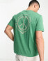 Фото #1 товара Element collab back print t-shirt in green