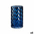 Vase Engraving Ear (of wheat) Blue Crystal 11,3 x 19,5 x 11,3 cm (6 Units)