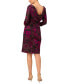 ფოტო #7 პროდუქტის Women's Metallic Velvet Cowl-Back Dress