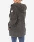 Фото #2 товара Women's Plush Hooded with Pockets Jacket