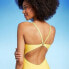 Women's V-Neck One Piece Swimsuit - Shade & Shore Yellow M