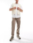 BOSS Orange sisla cargo trousers in beige