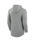 ფოტო #2 პროდუქტის Men's Heather Gray North Carolina Tar Heels Blitz Hoodie Long Sleeve T-Shirt