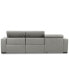 Фото #9 товара Nevio 115" 3-Pc. Leather Sectional with 2 Power Recliners, Headrests and Chaise, Created For Macy's