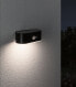 PAULMANN 94571 - Outdoor wall lighting - Black - Plastic - Stainless steel - IP44 - Entrance - Garage - Patio - III