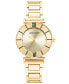 ფოტო #1 პროდუქტის Women's Gold-Tone Mixed Metal Link Bracelet Watch, 32mm