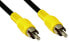 Фото #1 товара InLine Video cable - 1x RCA M/M - yellow plugs - 0.5m