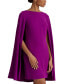 ფოტო #4 პროდუქტის Women's Georgette Cape Dress