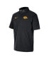 ფოტო #3 პროდუქტის Men's Black Iowa Hawkeyes Coaches Quarter-Zip Short Sleeve Jacket