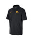 Фото #3 товара Men's Black Iowa Hawkeyes Coaches Quarter-Zip Short Sleeve Jacket