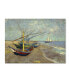 Фото #1 товара Vincent van Gogh 'Fishing Boats on the Beach' Canvas Art - 24" x 18" x 2"