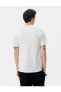 4sam10022hk 000 Beyaz Erkek Pamuk T-shirt