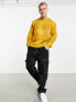 Фото #7 товара ASOS DESIGN fluffy knit check jumper in mustard