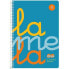 Notebook Lamela fluoride Quarto 5 Pieces 80 Sheets