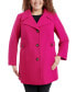 Women's Plus Size Single-Breasted Notched-Collar Peacoat, Created for Macy's