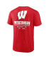 ფოტო #4 პროდუქტის Men's Red Wisconsin Badgers Game Day 2-Hit T-shirt