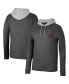 ფოტო #4 პროდუქტის Men's Black Arkansas Razorbacks Ballot Waffle-Knit Thermal Long Sleeve Hoodie T-shirt