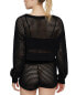 Фото #2 товара Ivl Collective Knit Mesh Cropped Pullover Women's