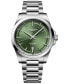 ფოტო #1 პროდუქტის Men's Swiss Automatic Conquest Stainless Steel Bracelet Watch 41mm