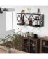 Wall Mounted Wine Rack for 39 Bottles and 12 Glasses - фото #8