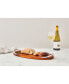 Nambe Braid 18" Wood Appetizer Serving Board with Dipping Dish