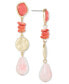 ფოტო #1 პროდუქტის Stone & Bead Linear Drop Earrings, Created for Macy's