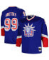 Фото #1 товара Men's Wayne Gretzky Blue New York Rangers Big and Tall Blue Line Player Jersey