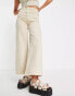 Фото #6 товара Weekday Ace high waist wide leg jeans in beige