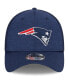 Men's Navy New England Patriots Stripe 39THIRTY Flex Hat