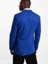 Фото #2 товара New Look skinny suit jacket in bright blue