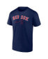 Фото #3 товара Men's Xander Bogaerts Navy Boston Red Sox Player Name and Number T-shirt