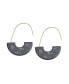 Фото #1 товара Women's Marble Hoop Earrings