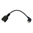 Фото #4 товара Кабель USB 2.0 A — USB B NANOCABLE CABLE USB 2.0 OTG ACODADO, TIPO MICRO B/M-A/H, NEGRO, 15 CM 15 cm Чёрный "Папа"/"Мама"