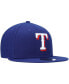 Фото #4 товара Men's Royal Texas Rangers Primary Logo 9FIFTY Snapback Hat