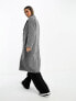 Фото #3 товара Stradivarius wool blend coat in grey herringbone