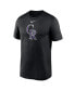 Men's Black Colorado Rockies New Legend Logo T-shirt