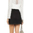 Maje Jombi Contrast Topstitched Mini Skirt Black 40 US 10