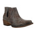 Фото #2 товара Roper Ava Distressed Embroidery Snip Toe Cowboy Booties Womens Grey Casual Boots