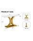 Фото #4 товара Modern Minimalist Foyer Table: White & Gold