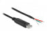 Фото #2 товара Кабель-адаптер USB 2.0 Type-A к Serial RS-232 с 3 открытыми проводами 2 м - Черный - 2 м - USB 2.0 - RS-232 - Мужской - Прямой - Delock Adapter Cable 2 м - Черный - USB 2.0 - RS-232