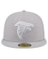 Men's Gray Atlanta Falcons Color Pack 59FIFTY Fitted Hat Серый, 7 1/4 - фото #3