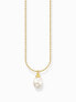 Фото #1 товара Thomas Sabo KE2238-430-14-L45V Gold-plated chain w. pearl pendant